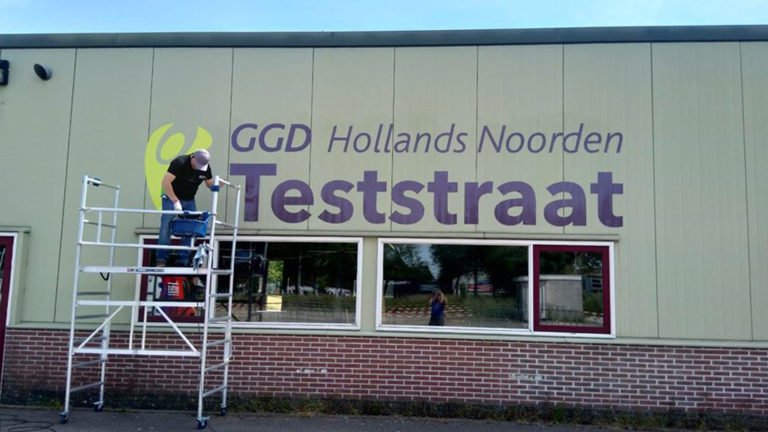 GGD HN corona-teststraten in Alkmaar en Zwaag bij elkaar 3.500 keer bezocht