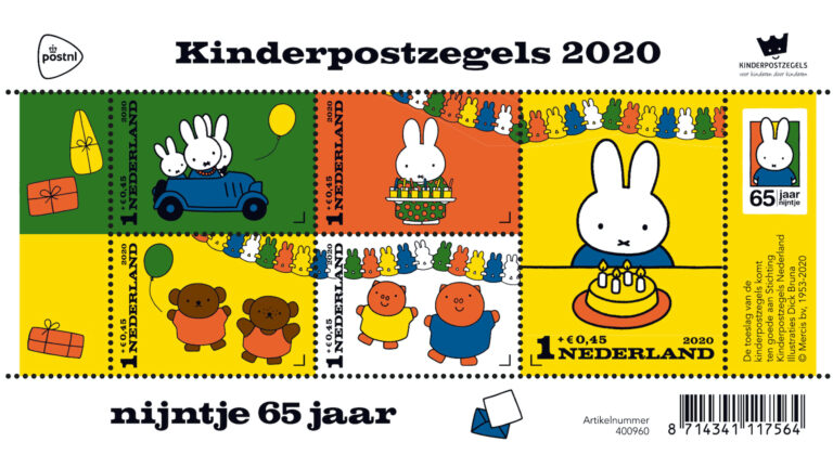 65-jarige nijntje uit Egmond aan Zee dit jaar op de kinderpostzegels