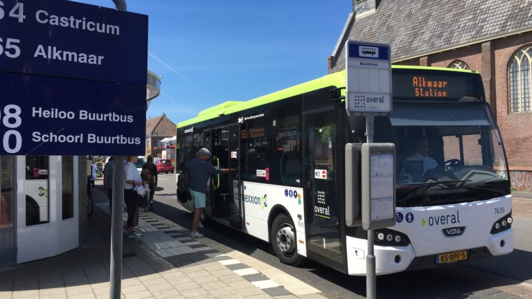 Bus 165 vaker via de Boulevard in Egmond in weekenden en zomer