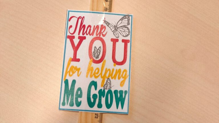 Complimentje Willem-Alexanderschool voor ouders: “Thank You For Letting Me Grow”