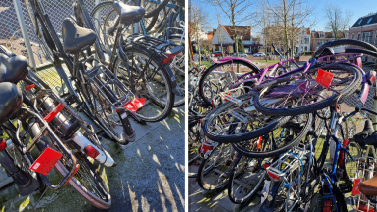 Binnenkort grote opruimactie rond Station Alkmaar: fietsen bestickerd