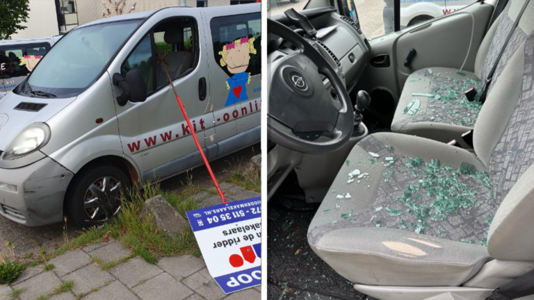 Busje van Kits Oonlie vernield in Daalmeer, eigenaar vermoedt verband met vernieling op Kanaaldijk